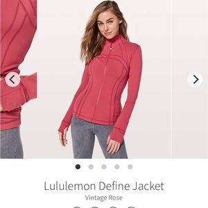 Vintage Rose Lululemon Define Jacket
